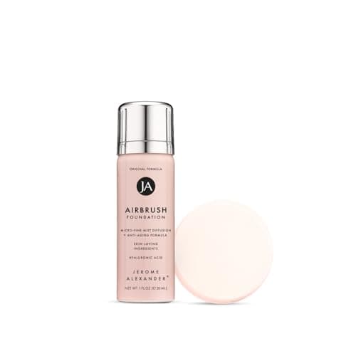 MagicMinerals AirBrush Foundation by Jerome Alexander, Mini Travel Size 1FL Oz, Easy Application Spray Makeup with Anti-aging Ingredients for Smooth Radiant Skin - Warm Beige - Image 1