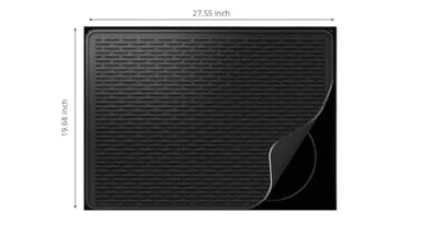 Stove Top Cover for Electric Stove - Silicone Stove Mat for Glass Top, Glass Cooktop Protector, Drying Mats For Kitchen,Oven Covers for Electric Stove (Black,28 x 20) - Image 4