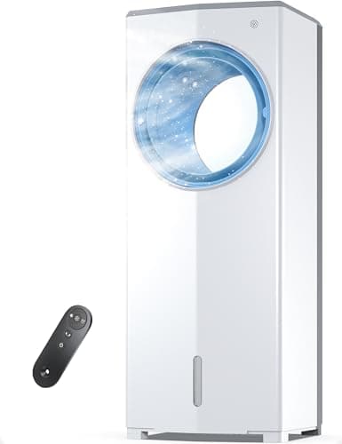 AEROZY BUMAI Windowless Portable Air Conditioner, 26.2" Small Evaporative Air Cooler for Room No Window, 3-Speed Settings, 4 Modes, 7H Timer, Remote Control, 4 Ice Packs, Quiet AC Unit for Bedroom - Image 1