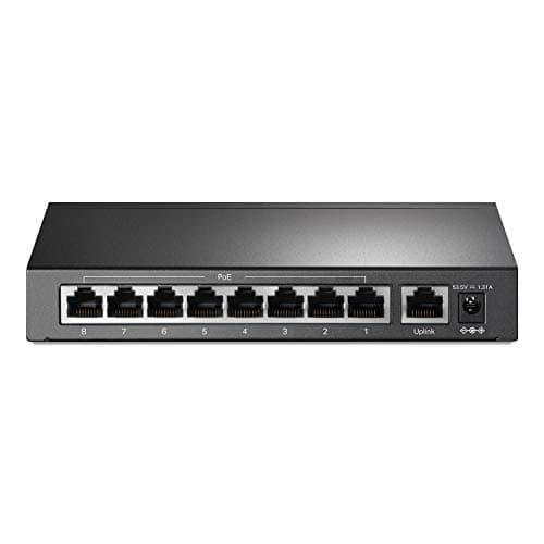 TP-Link 9 Port Fast Ethernet 10/100Mbps PoE Switch 8 PoE+ Ports @65W Sturdy Metal w/Shielded Ports Protection Extend Mode Priority Mode Isolation Mode (TL-SF1009P) - Image 1