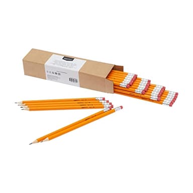 Amazon Basics Woodcased Classroom 2 Pencils with Erasers, Pre-sharpened, HB Lead, Value Pack of 30 count, Orange - Image 1