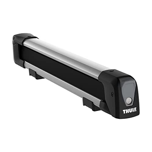 Thule SnowPack Ski/Snowboard Rack, Medium (4 Pr/2 Boards), Silver, Aluminum - Image 1