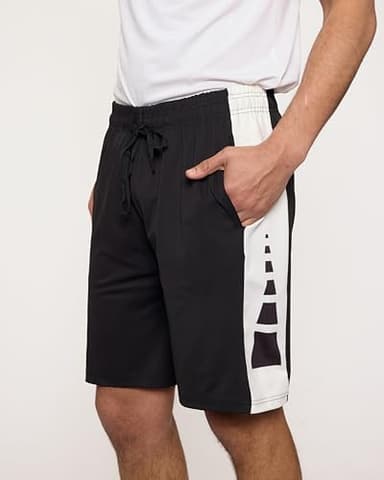 5 Pack Men’s Active Quick Dry Fit Short Pockets Athletic Running Gym Basketball Workout Activewear Sports Men, Set 10, L, Pack of 5 - Image 4