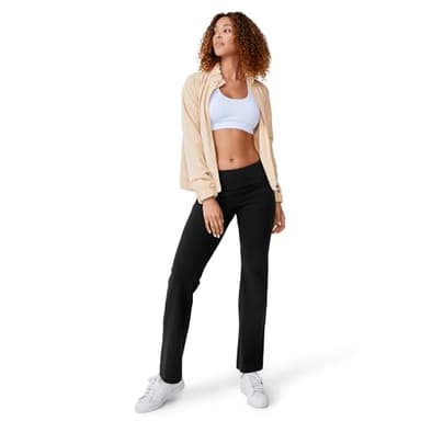 Jockey Women's Activewear Cotton Stretch Slim Bootleg Pant, Black, 3XL - Image 5