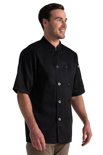 Chef Works Unisex Volnay Chef Coat, Black, X-Large - Image 5