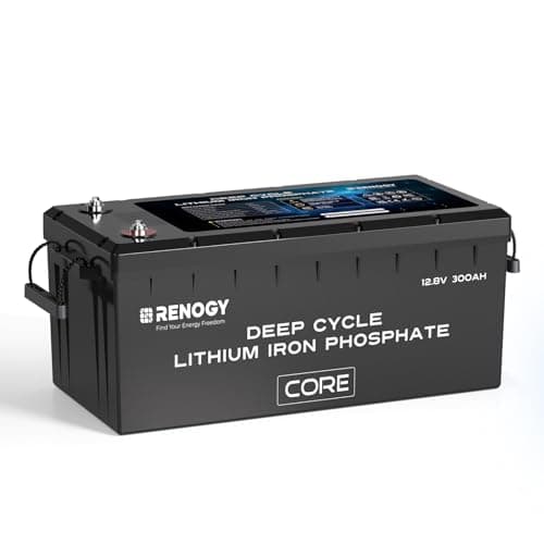 Renogy 12V 300Ah Self heating Lithium LiFePO4 Deep Cycle Battery, 5000+Deep Cycles, 200A BMS,Backup Power for Trolling motor, Cabin,Marine, Off-Grid Home Energy Storage-Core Series - Image 1