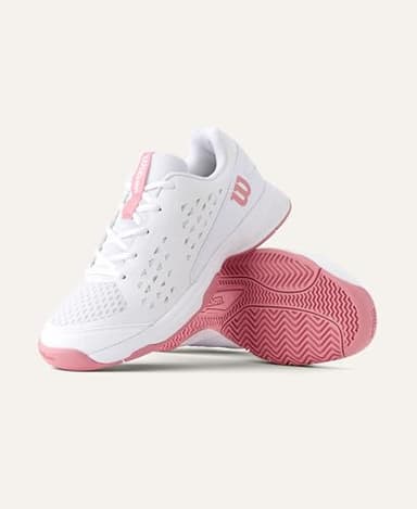 WILSON Rush Pro Lite Junior Tennis Shoe - White/Mauveglow, Size 4.5 US - Image 15