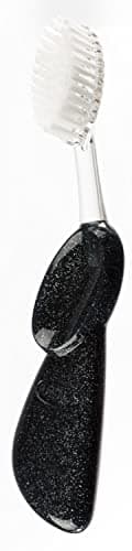 RADIUS Toothbrush Big Brush with Replaceable Head, Left Hand, Soft in Black Sparkle, BPA Free and ADA Accepted, Designed to Improve Gum Health and Reduce The Risk of Gum Disease - Image 3