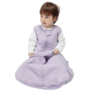 Duomiaomiao 2 Pack Buttery Soft Rayon Made from Bamboo Baby Sleep Sack 6-18 Months 1.0 TOG, Premium Baby Sleeping Bag 2-Way Zipper for Babies - Image 7