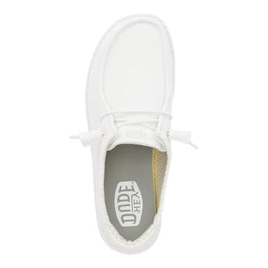 HEYDUDE Wendy Stretch Sox White Size 11, Women’s Shoes, Women’s Slip-on Loafers, Comfortable & Light-Weight - Image 2