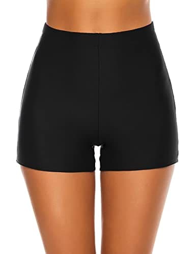 Tournesol Women's Swim Shorts Tummy Control Bathing Suit Bottoms High Waist Swimsuit Boy Shorts Swimming Bottoms - Image 1