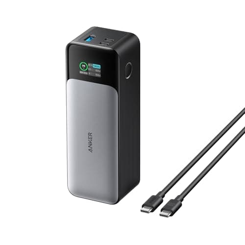 Anker 737 Power Bank, 24,000mAh 3-Port Laptop Portable Charger with 140W Fast Charging, Smart Display, for Outdoor Work, Compatible with iPhone 16/15/14 Series, Vision Pro, Samsung, MacBook, and More - Image 1