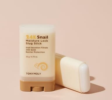 TONYMOLY 24K Snail Moisture Facial Stick 20g – Hydrating Multi Balm with Snail Mucin & 24K Gold for Glowing Skin, Anti-Aging Skincare, Moisture Barrier Protection, Korean Skincare - Image 5