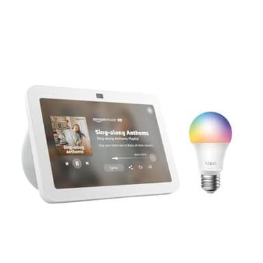 Echo Show 8 with TP-Link Tapo Smart Color Bulb - Image 1