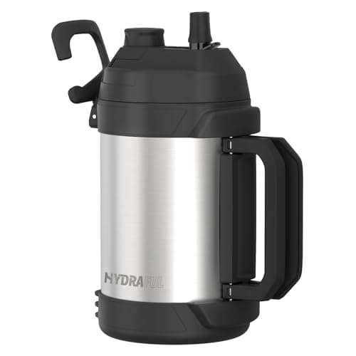 1 gallon water jug, 128 oz Large Insulated Stainless Steel Sports Water Jug, Large Triple Wall Vacuum Insulation Water Bottle-Keeps Cold up to 48 Hrs-Sweat Proof, for Gym, Hiking & Camping - Image 1