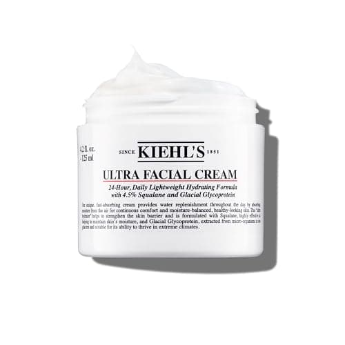 Kiehl's Ultra Facial Cream, with 4.5% Squalane to Strengthen Skin's Moisture Barrier, Skin Feels Softer and Smoother, Long-Lasting Hydration, Easy and Fast-Absorbing, All Skin Types - 4.2 fl oz - Image 1