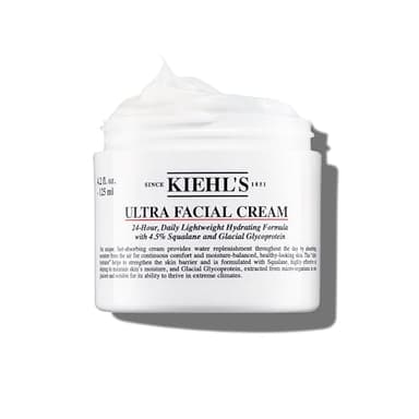 Kiehl's Ultra Facial Cream, with 4.5% Squalane to Strengthen Skin's Moisture Barrier, Skin Feels Softer and Smoother, Long-Lasting Hydration, Easy and Fast-Absorbing, All Skin Types - 4.2 fl oz - Image 1