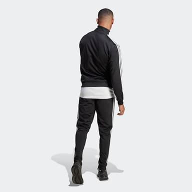adidas Men's Sportswear Basic 3-stripes Tricot Track Suit, Black, X-Large - Image 5