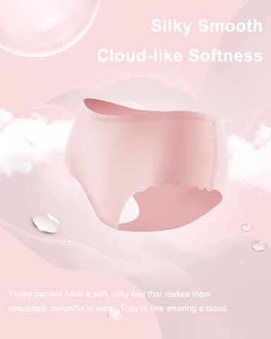 Sth Big High Waisted Seamless Underwear for Women No Show Panties Cheeky Scalloped Edge Bikini Breathable Briefs 6 Pack, Medium - Image 8