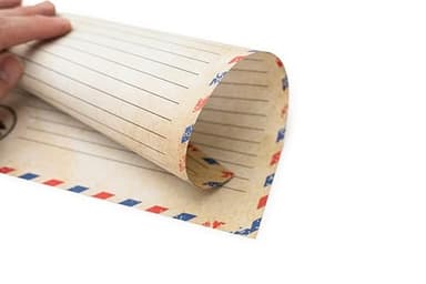 50 Pack Airmail Paper - Airmail Writing Paper - Blue Air mail Paper for Letter Writing, Invitations, Love Letters, Military Correspondence, Christmas letters, Vintage Letters - Size 8.5 x 11 inch - Image 2