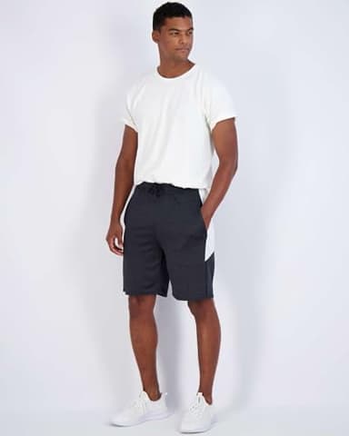 Real Essentials Men’s 5 Pack: 9" Dry-Fit Shorts – Athletic Gym, Workout, Basketball, Running, Casual Lounge Active Pockets, Set 2, L - Image 5