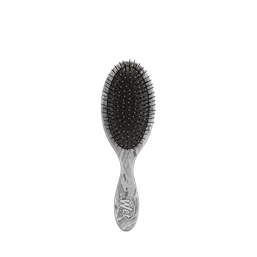 Wet Brush Original Detangler Brush - Metallic Marble, Silver - All Hair Types - Ultra-Soft IntelliFlex Bristles Glide Through Tangles with Ease - Pain-Free Comb for Men, Women, Boys and Girls - Image 1