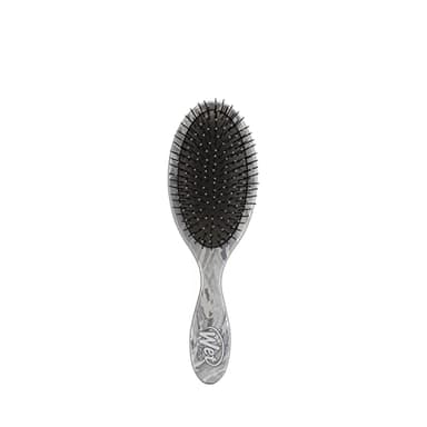 Wet Brush Original Detangler Brush - Metallic Marble, Silver - All Hair Types - Ultra-Soft IntelliFlex Bristles Glide Through Tangles with Ease - Pain-Free Comb for Men, Women, Boys and Girls - Image 1