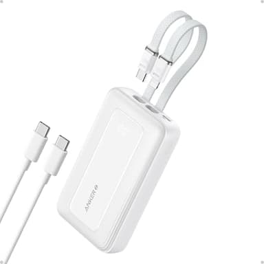 Anker Zolo Power Bank, 10,000mAh 30W Max Fast Portable Charger with Built-in USB-C and MFi Certified Lightning Cables, USB-C&A, Battery Pack for iPhone 16/15 Series, MacBook, Galaxy - Image 3