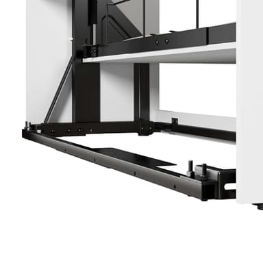 Bestar Claremont Queen Murphy Bed with Closet Organizer (85W) in White, Space-Saving Sleeping Arrangement for Multipurpose Room - Image 7