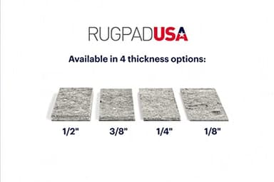RUGPADUSA - Dual Surface - 6'x9' - 1/2" Thick - Felt + Rubber - Non-Slip Backing Rug Pad - Adds Comfort and Protection - for Hard Surface Floors - Image 9