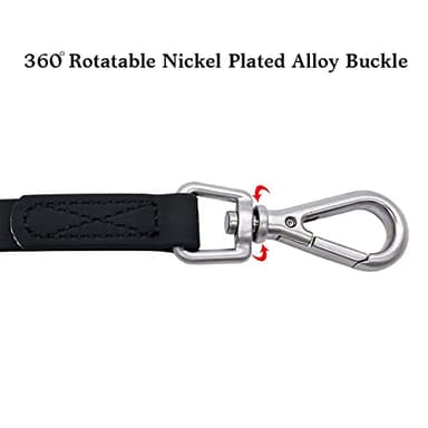 Waterproof Dog Training Leash 50FT 30FT 15FT 10FT 5FT Heavy Duty Recall Long Lead for Large Medium Small Dogs (15FT, Black) - Image 3