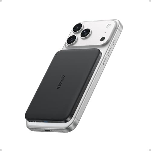Anker Nano Power Bank, Ultra-Slim 5,000mAh Magnetic Battery Pack, Qi2 Certified 15W Max Ultra-Fast MagSafe-Compatible Portable Charger, Ergonomic Design, for iPhone Air/17/16/15 Series (Not for Pixel) - Image 1
