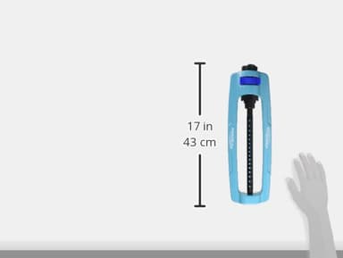 Aqua Joe SJI-OMS16 Indestructible Oscillating Sprinkler with Adjustable Spray and Metal Base, 3600 Sq. Ft. Coverage Max, 70-Foot Spray Distance Max, and 37.8-Foot Spray Width Max - Image 3