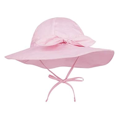 Urban Virgin Baby Girl Sun Hats Summer Baby Hats UPF 50+Toddler Sun Hat Infant with Wide Brim Bucket Hat Light Pink 2-4 T - Image 3