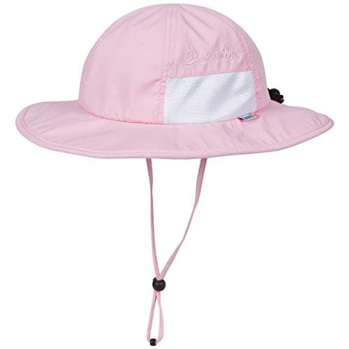 SwimZip Wide Brim Sun Hat | UPF 50+ Protection for Baby, Toddler, and Kids Pink - Image 1