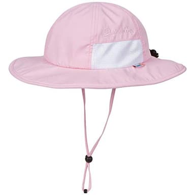 SwimZip Wide Brim Sun Hat | UPF 50+ Protection for Baby, Toddler, and Kids Pink - Image 1