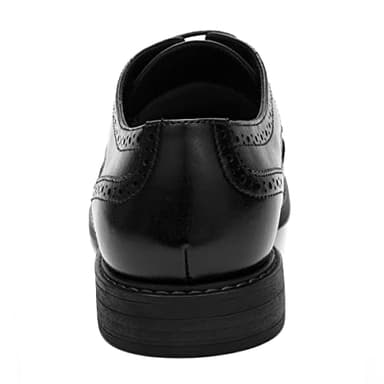 Temeshu Men's Dress Shoes Casual Oxford Shoes Business Formal Shoes DS09 Black 10.5 - Image 6