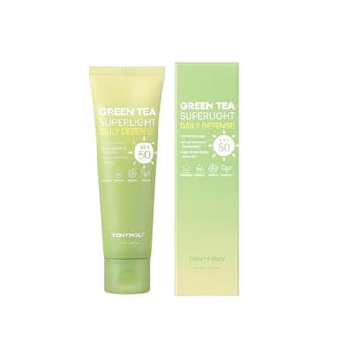 TONYMOLY Green Tea Korean Sunscreen SPF 50 – Non-Greasy Broad Spectrum Face Sunscreen with Niacinamide, Panthenol & Hyaluronic Acid, Travel Size 50ml - Image 2