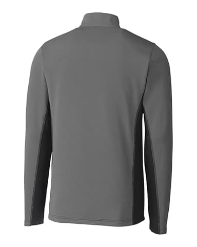 Clique Ice Pique Colorblock Mens Half Zip Tech Pullover, Titan, L - Image 2
