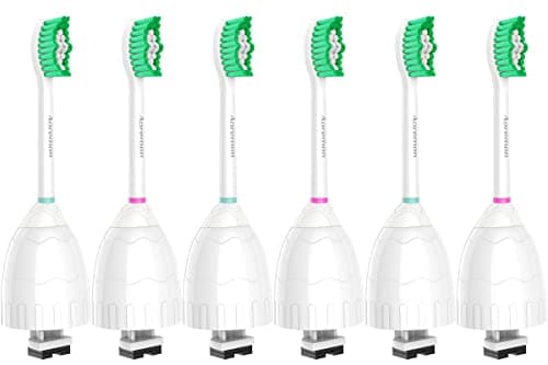 Aoremon Replacement Toothbrush Heads for Philips Sonicare E-Series Essence HX7022/66 and other Screw-on Electric Toothbrush Model, 6 Pack - Image 1