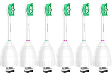 Aoremon Replacement Toothbrush Heads for Philips Sonicare E-Series Essence HX7022/66 and other Screw-on Electric Toothbrush Model, 6 Pack - Image 1