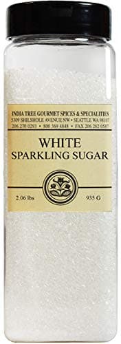 India Tree White Sparkling Sugar, 33 oz | Decorating Sugar for Baking, Beverages & Holiday Treats - Image 1
