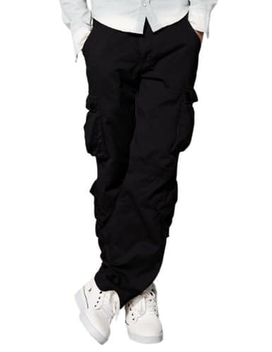 Match Men's Wild Cargo Pants(Black,30) - Image 1