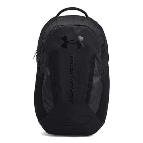 Under Armour Unisex-Adult Hustle 6.0 Backpack, (003) Black/Black/Black, One Size Fits Most - Image 1
