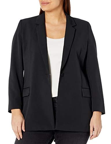 The Drop Women's Blake Long Blazer, Black, Medium - Image 4