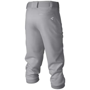 Easton | PRO+ Pull Up Baseball Pant | Youth | Full Length | Elastic Bottom | Youth Grey Y M - Image 3