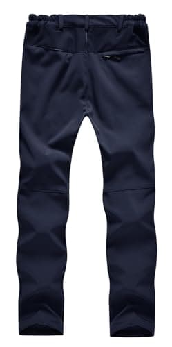 Rdruko Women's Hiking Ski Snow Pants Waterproof Insulated Fleece Outdoor Winter Pants(Full Navy Blue, US XXL) - Image 3