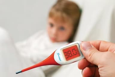 Dreambaby Rapid Response Digital Thermometer with Fever Alert, Orange - Image 2