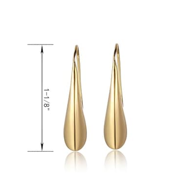 Amazon Essentials Yellow 18K Gold Plated Sterling Silver Teardrop Earrings (previously Amazon Collection) - Image 5