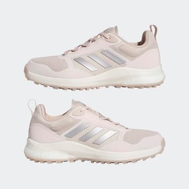 adidas Women's Zoysia Spikeless Golf Shoes, Wonder Taupe/Taupe Metallic/Wonder Quartz, 11 - Image 9